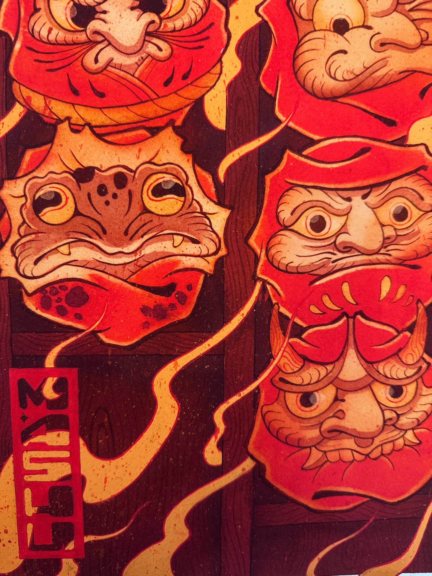 "Daruma Kuyō" Print by Matthew Corbin
