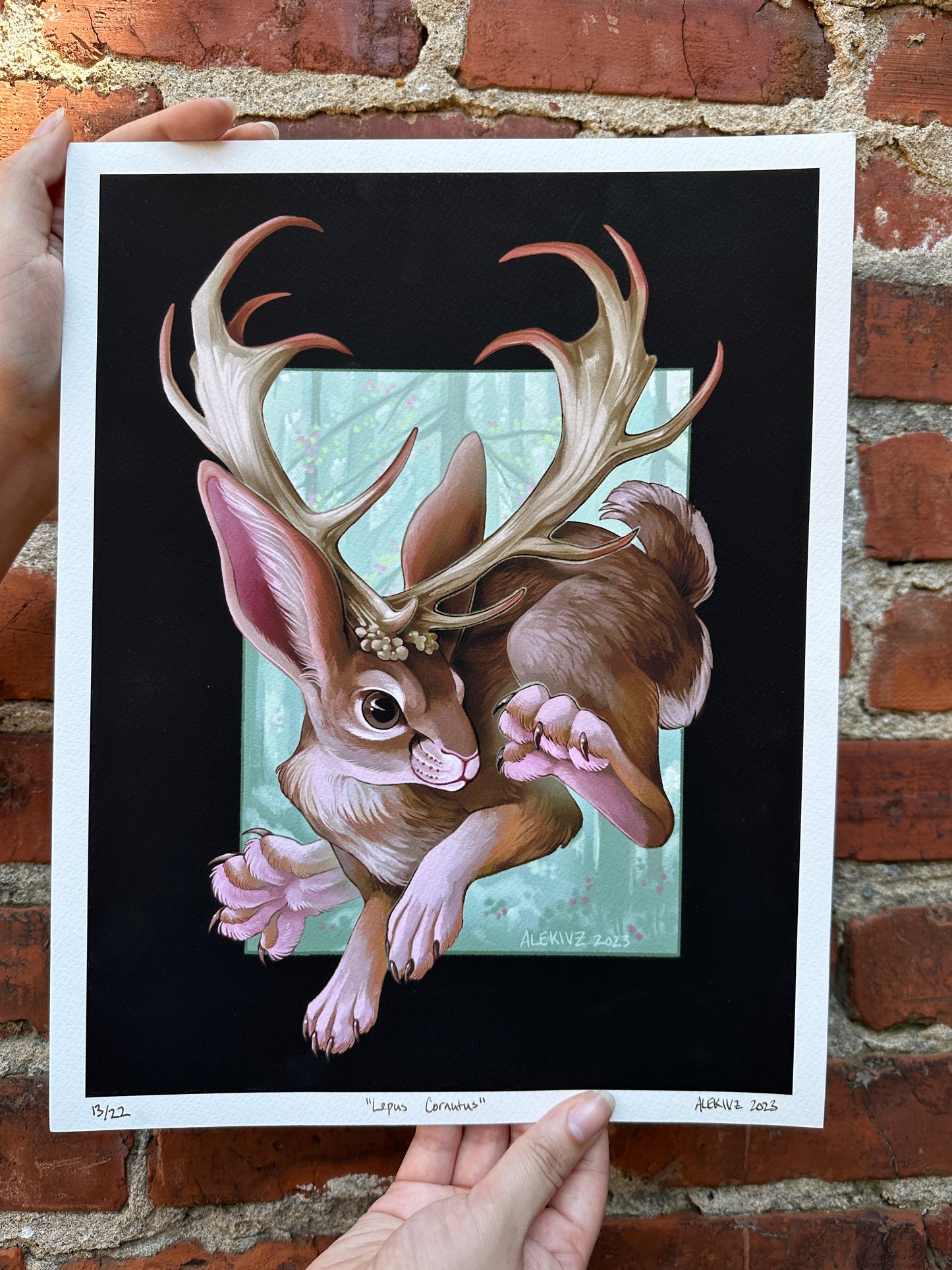 "Lepus Cornutus" Print by Kingsley Van Zandt