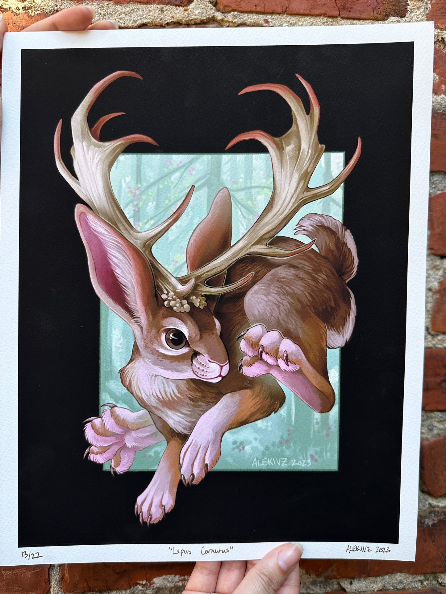 "Lepus Cornutus" Print by Kingsley Van Zandt