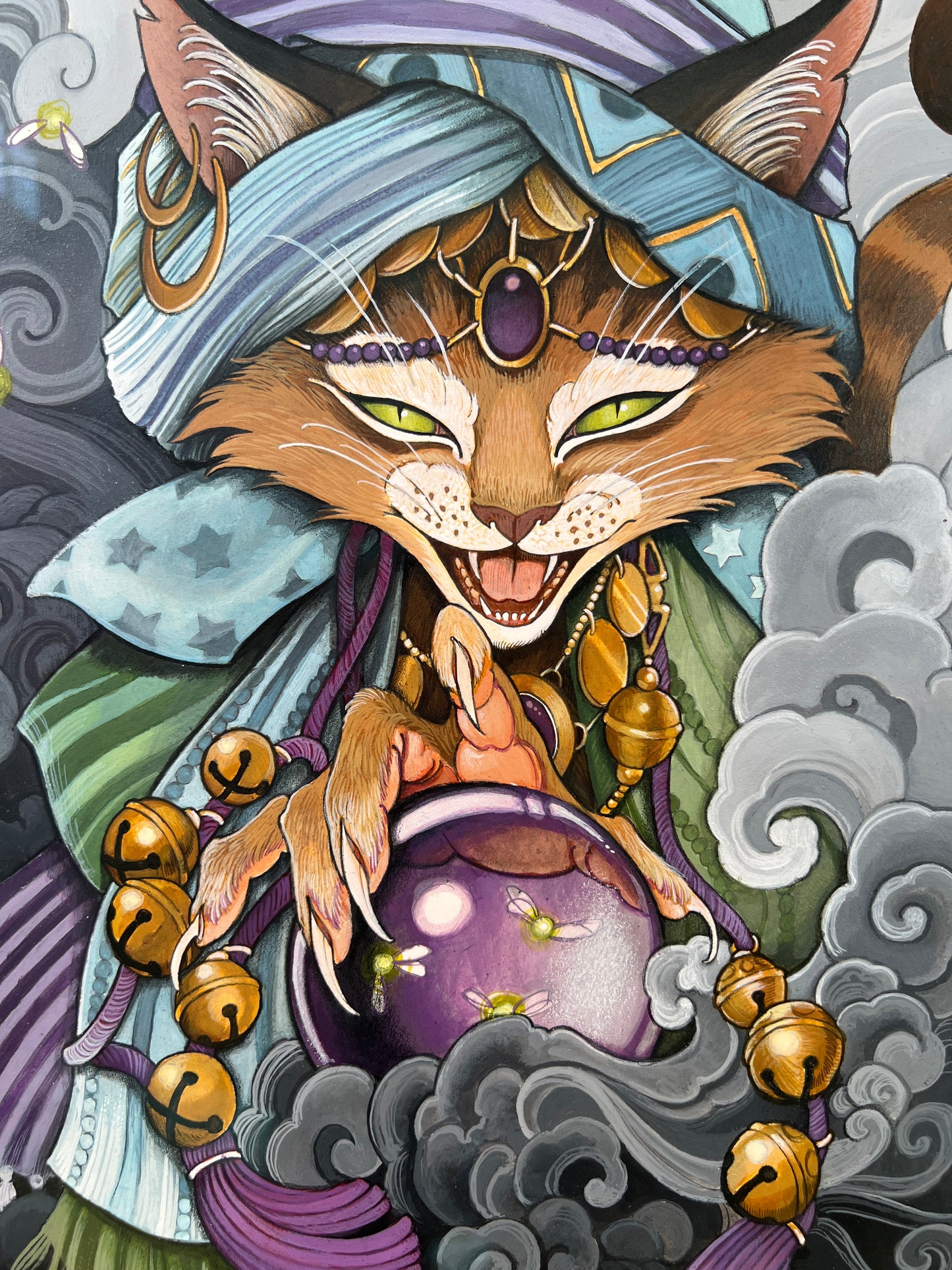 "Manto the Diviner" Framed Original Painting by Teresa Sharpe