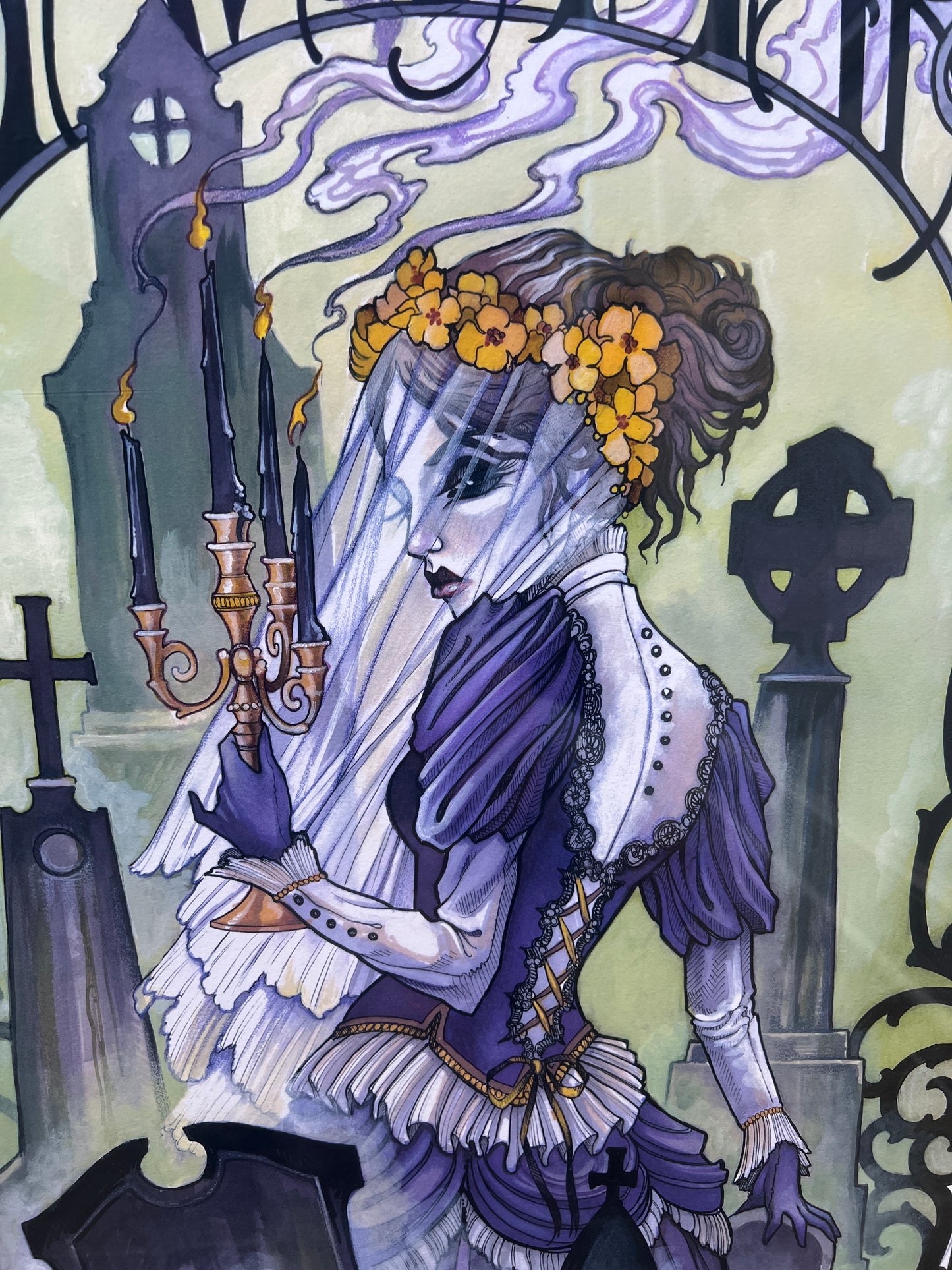 "Ghosts in the Graveyard" Framed Print by Teresa Sharpe