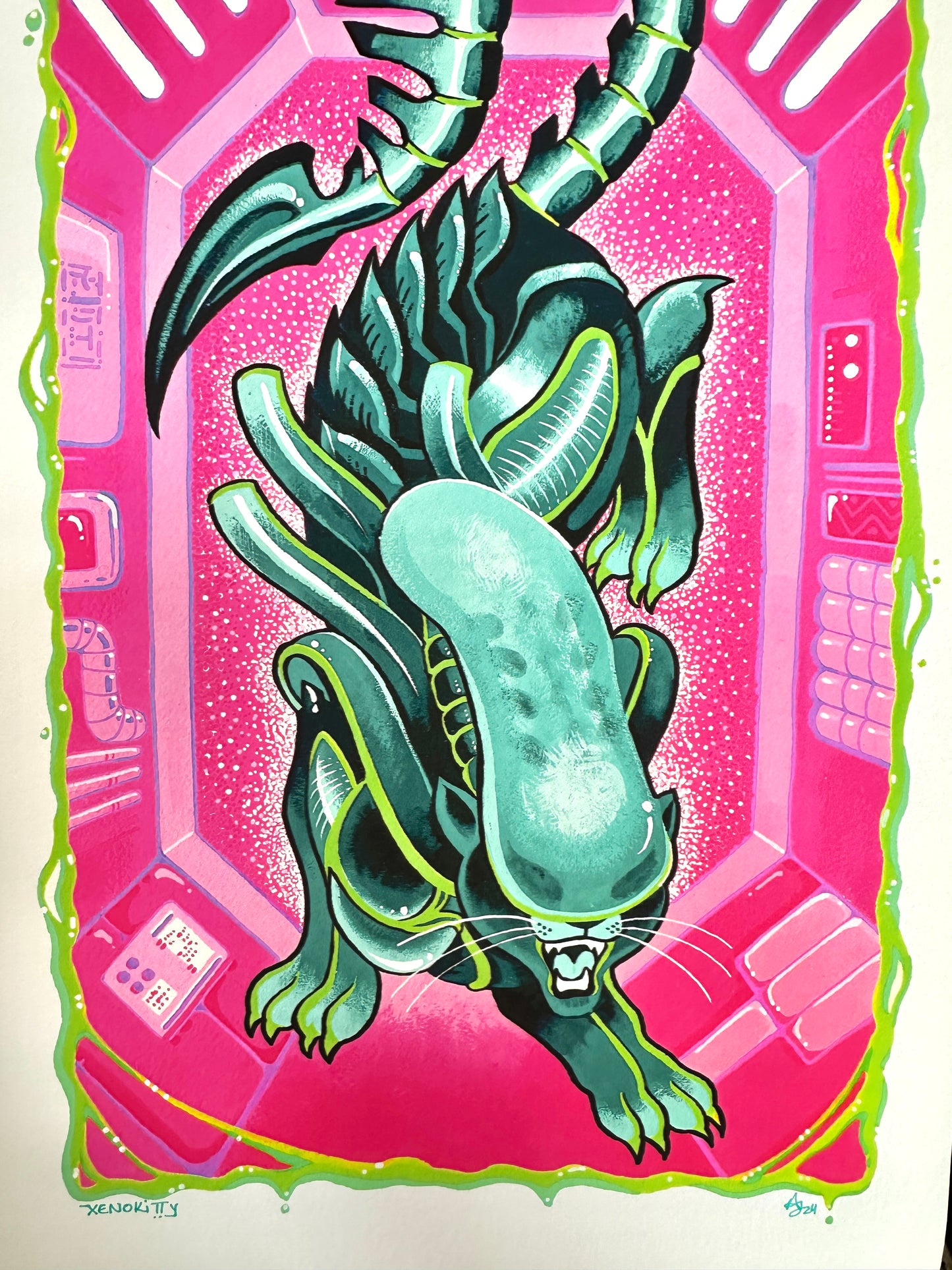 "Xenokitty" Print by Mandi Johnson