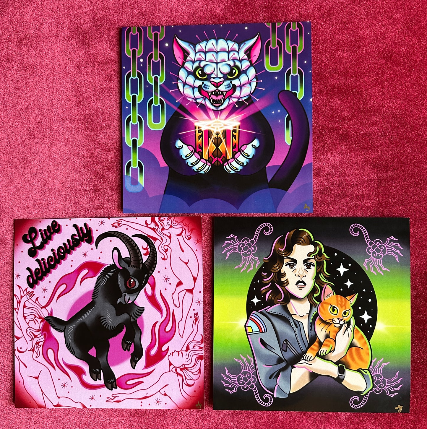 Horror Movie Cuties Mini-Prints by Mandi Johnson