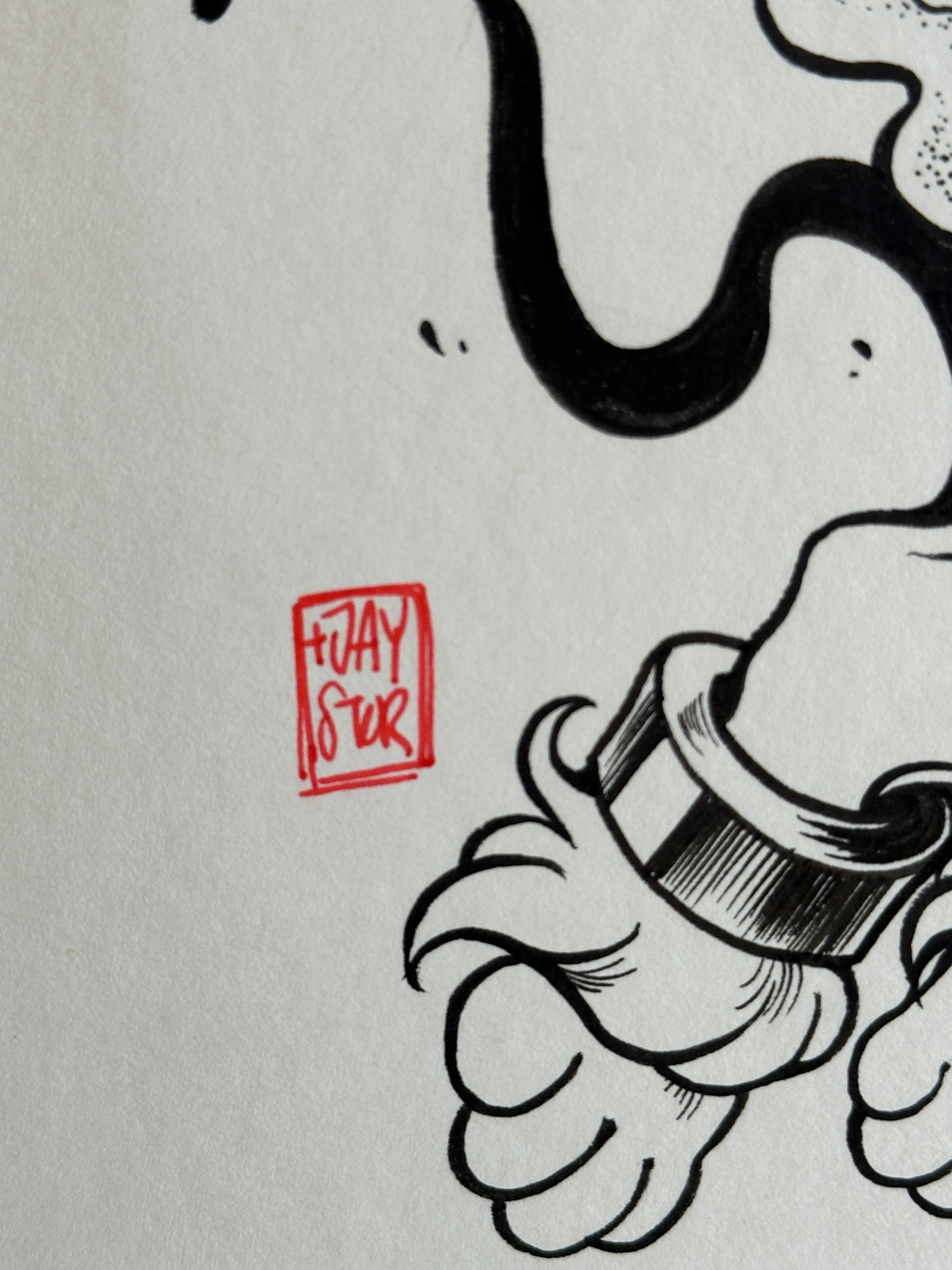 "Entei" Original Ink Drawing by Jay Ferrier