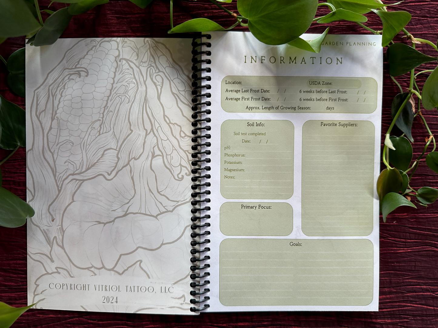 "Good Morning, Garden" Planner 2025 by Faith Anne Butler (- v i t r i o l - )