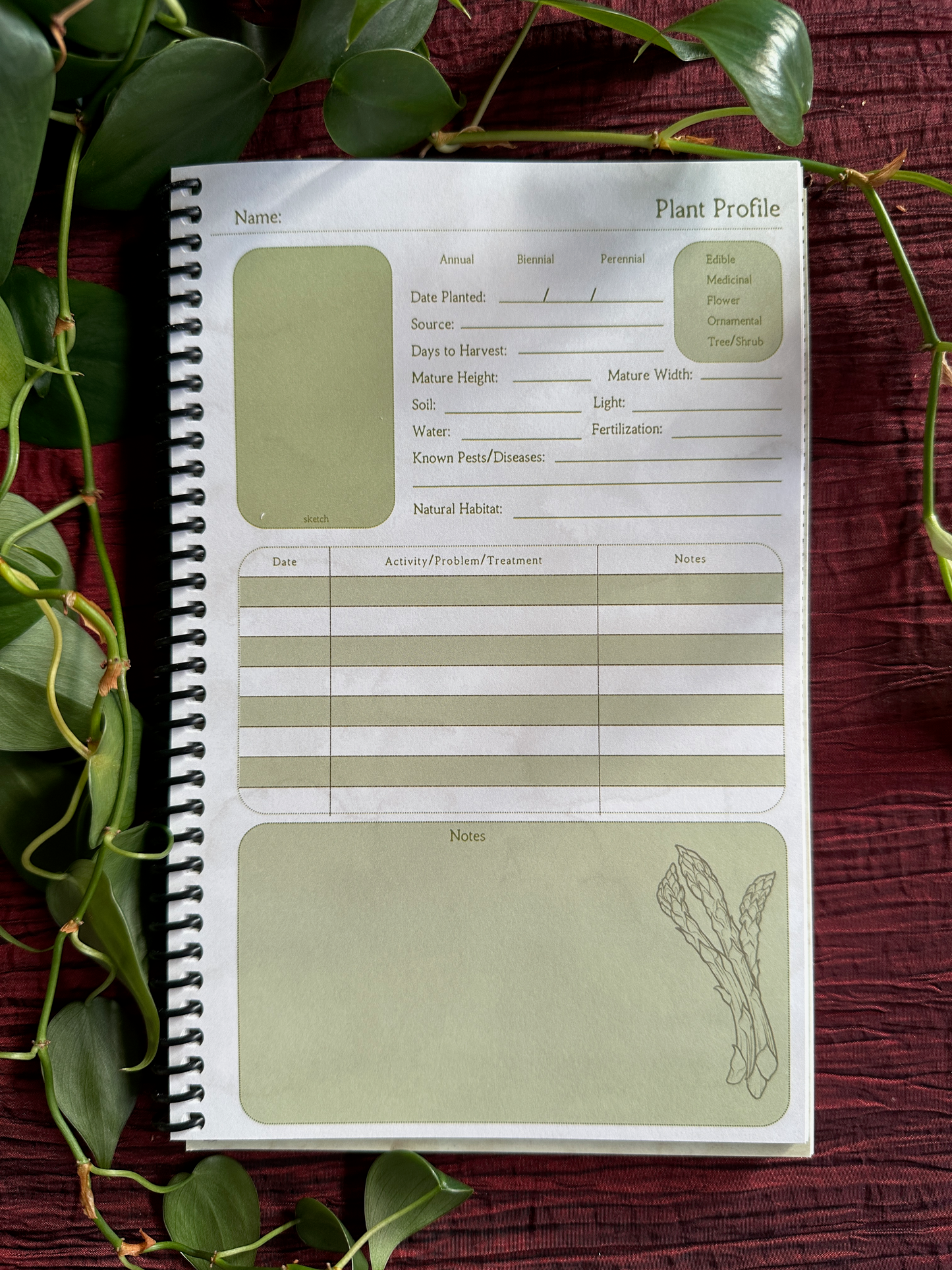 "Good Morning, Garden" Planner 2025 by Faith Anne Butler (- v i t r i o l - )
