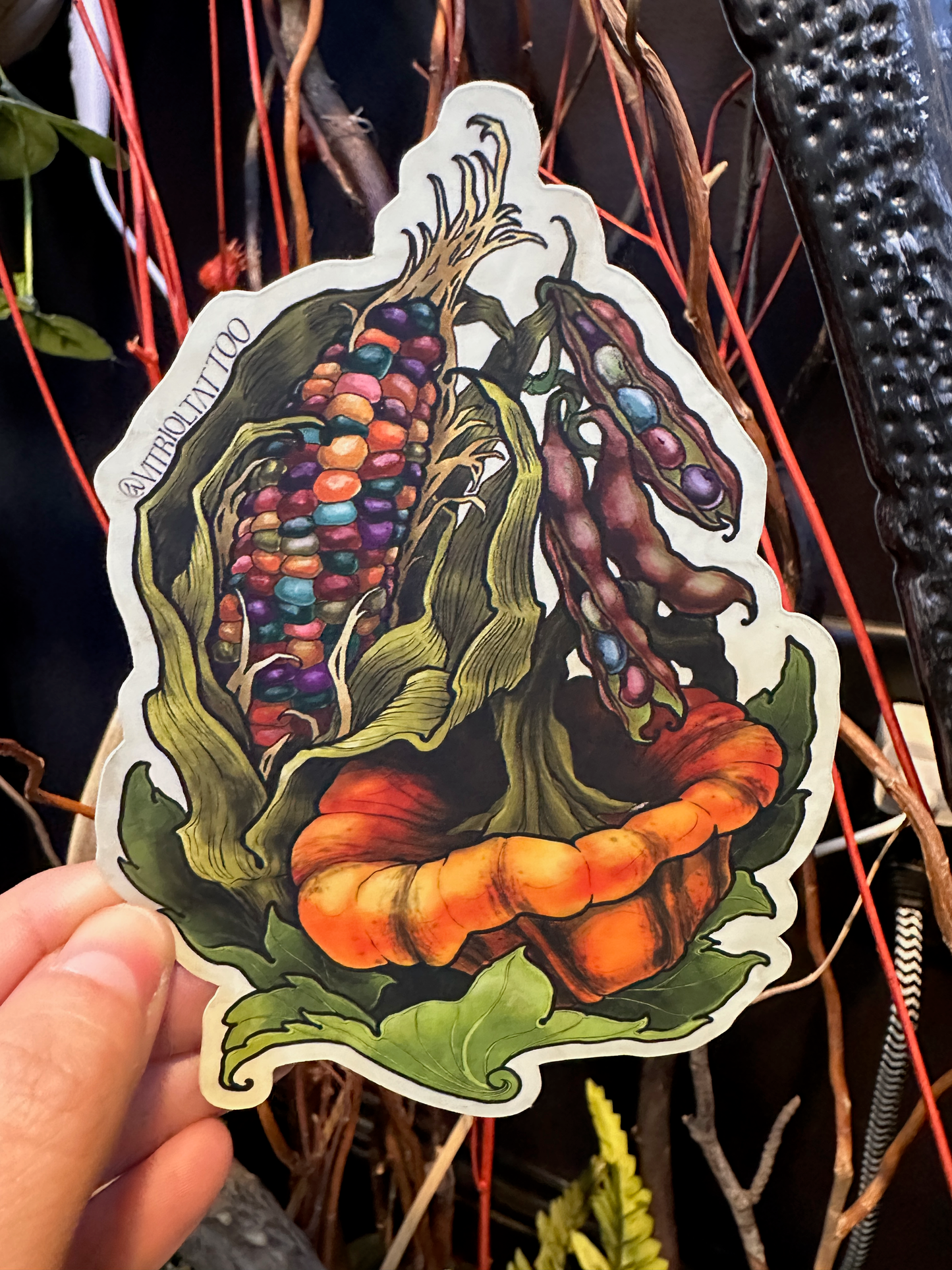 The Three Sisters Sticker by Faith Anne Butler