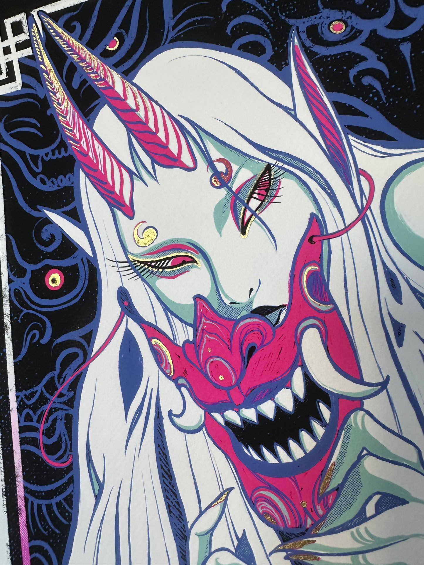 "Night Parade of 100 Demons" 2025 Halloween Limited Edition Print by Teresa Sharpe