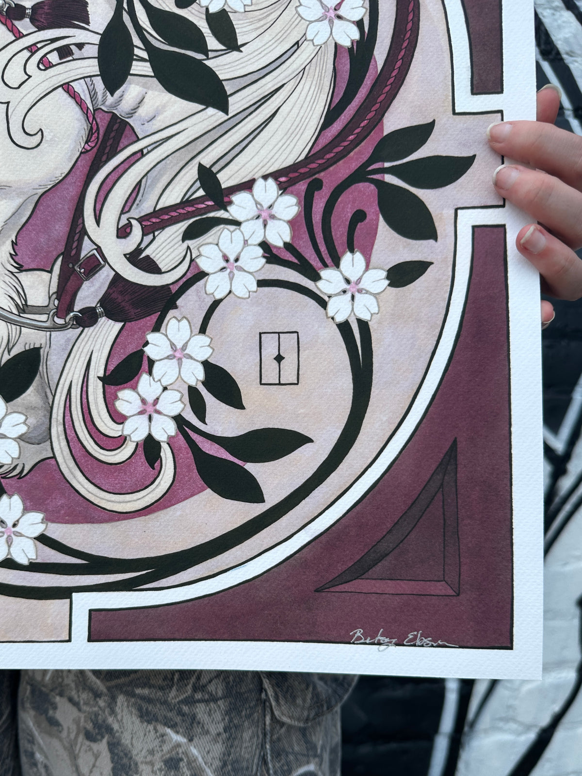 "Bridled Blossom" Print by Betsy Ebsen