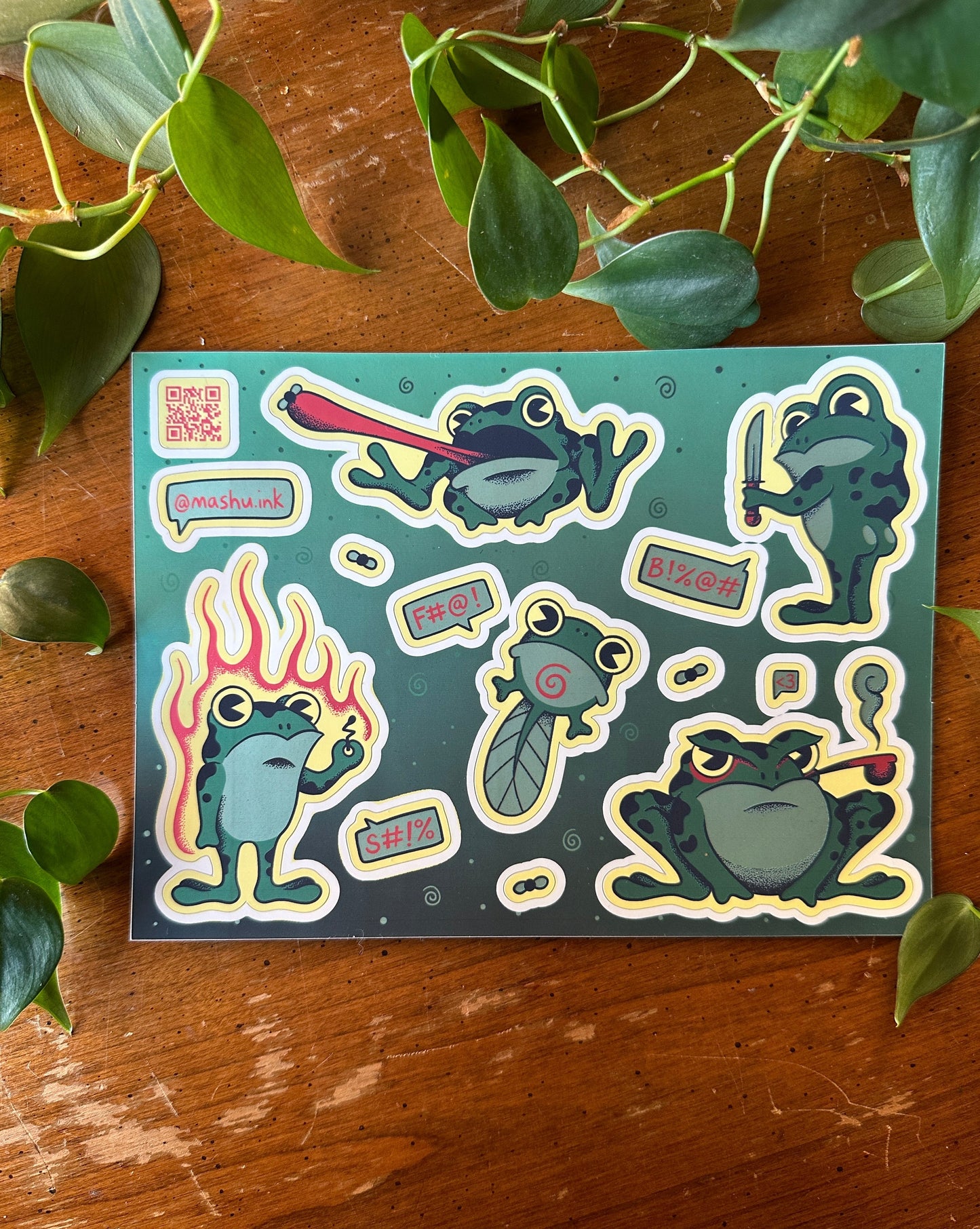 Froggo Sticker Sheet by Matthew Corbin