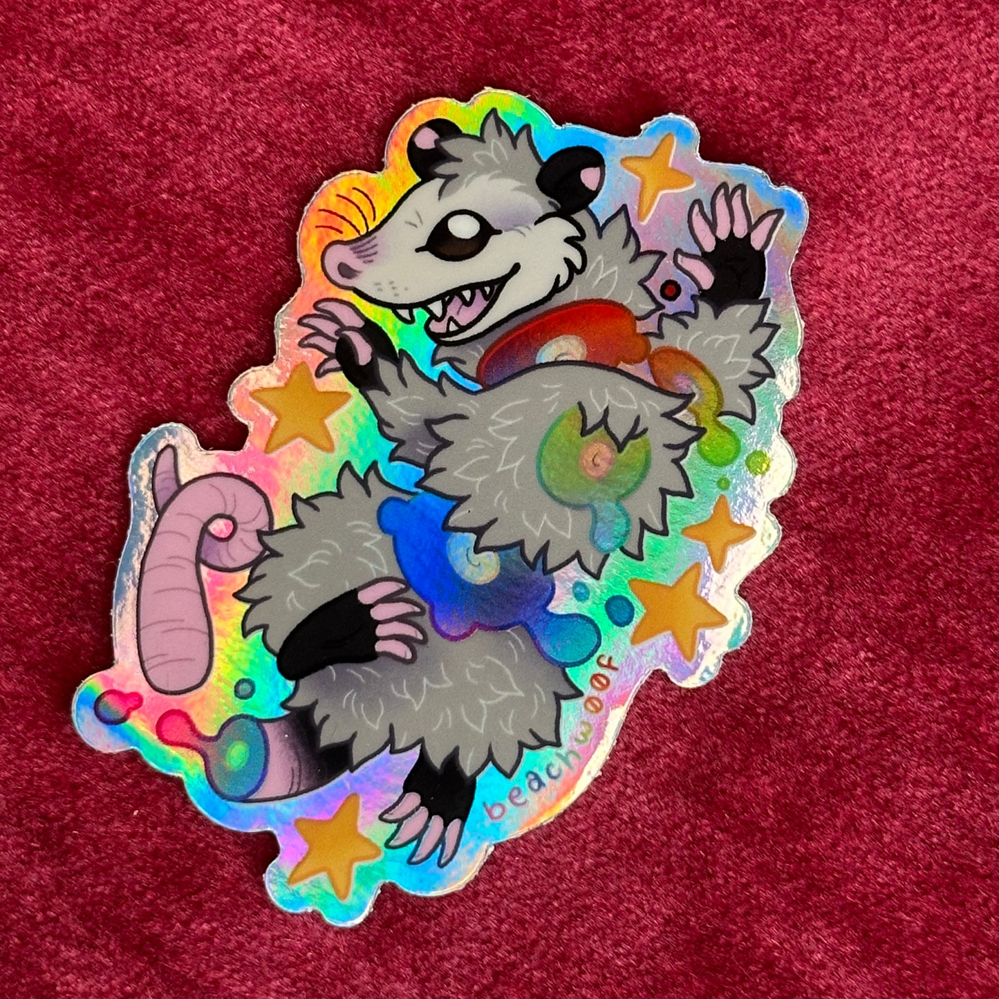 Candy Gore Possum Sticker by Liam Williams
