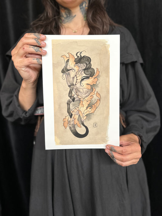 "Hippocampus" Print by Betsy Ebsen