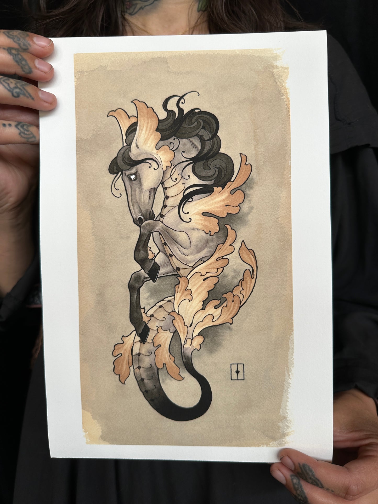 "Hippocampus" Print by Betsy Ebsen