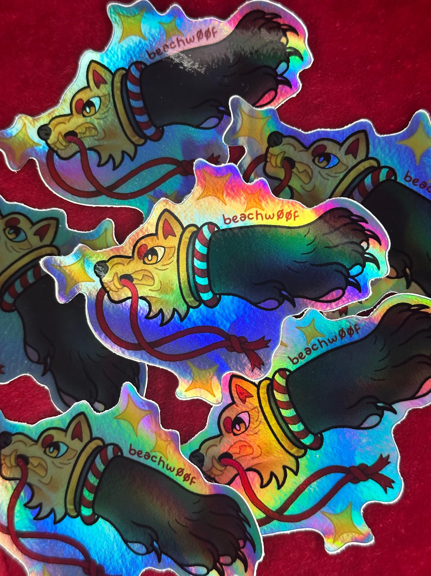 Lucky Paw Sticker by Liam Williams