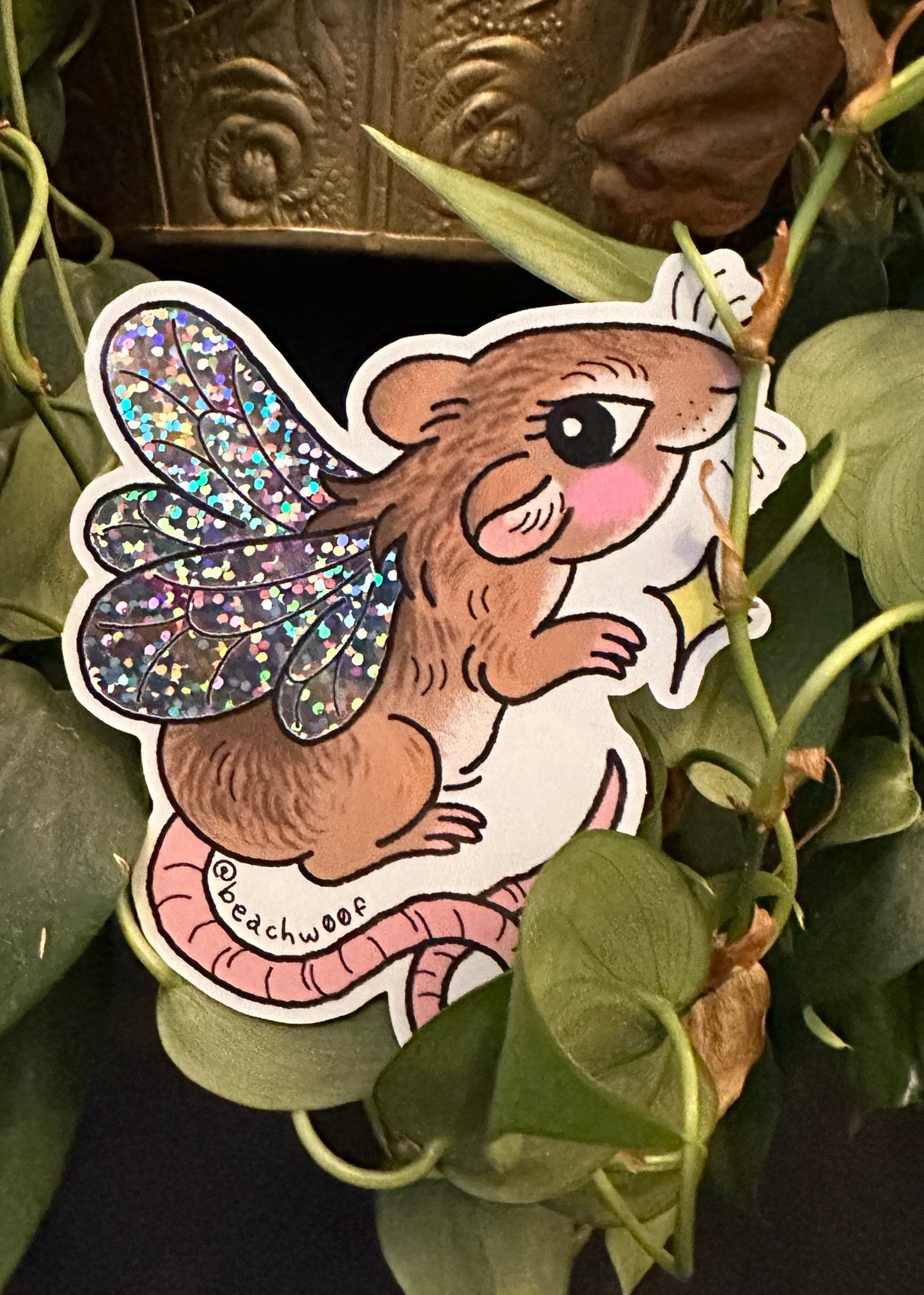 Fairy Mouse Sticker by Liam Williams