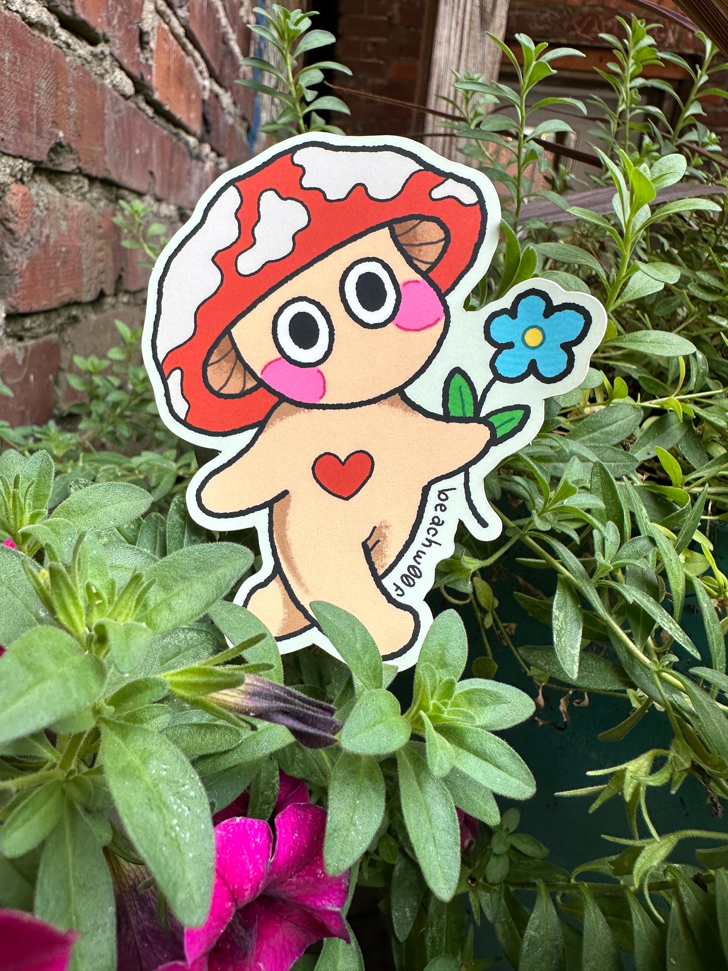 Mushroom Guy Sticker by Liam Williams