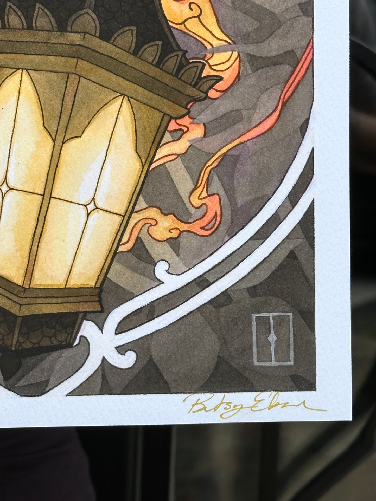 "Archimedes' Warning" Print by Betsy Ebsen