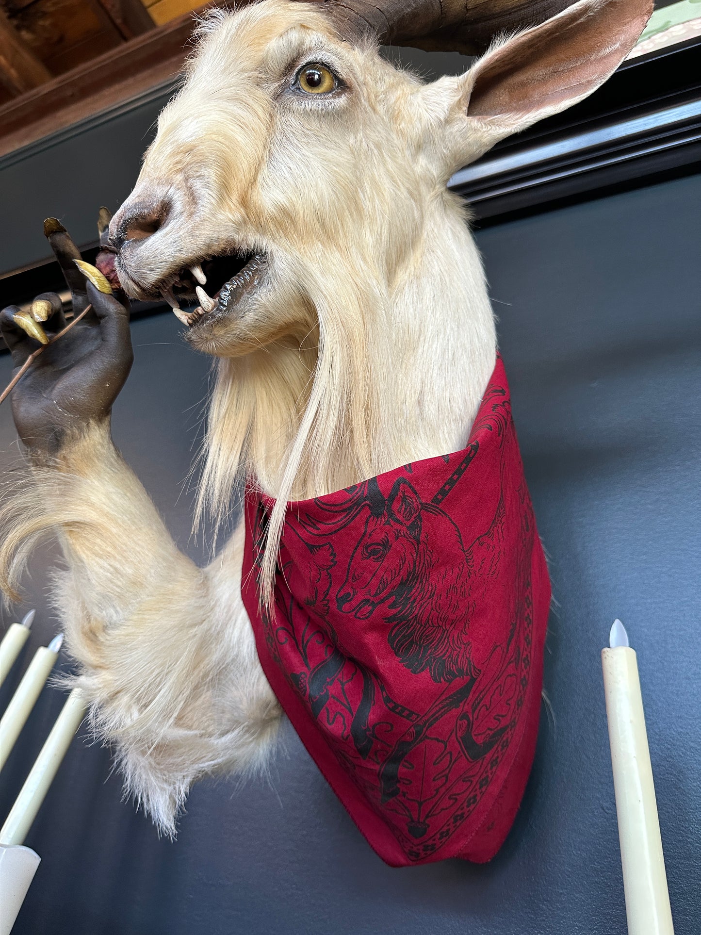 "Dance of the Horned One" Bandana by Betsy Ebsen