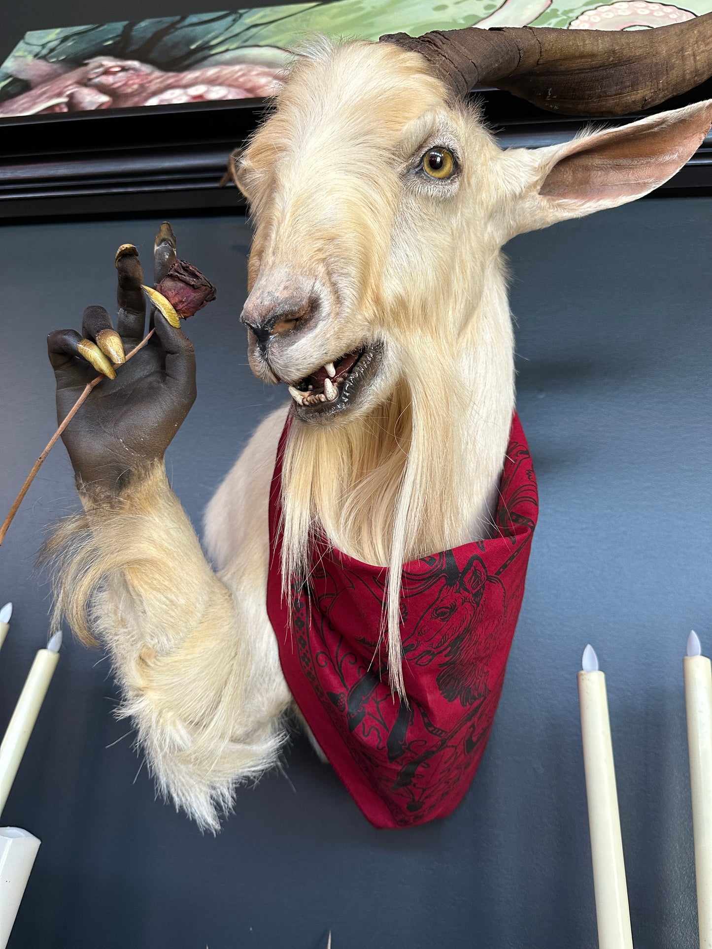 "Dance of the Horned One" Bandana by Betsy Ebsen