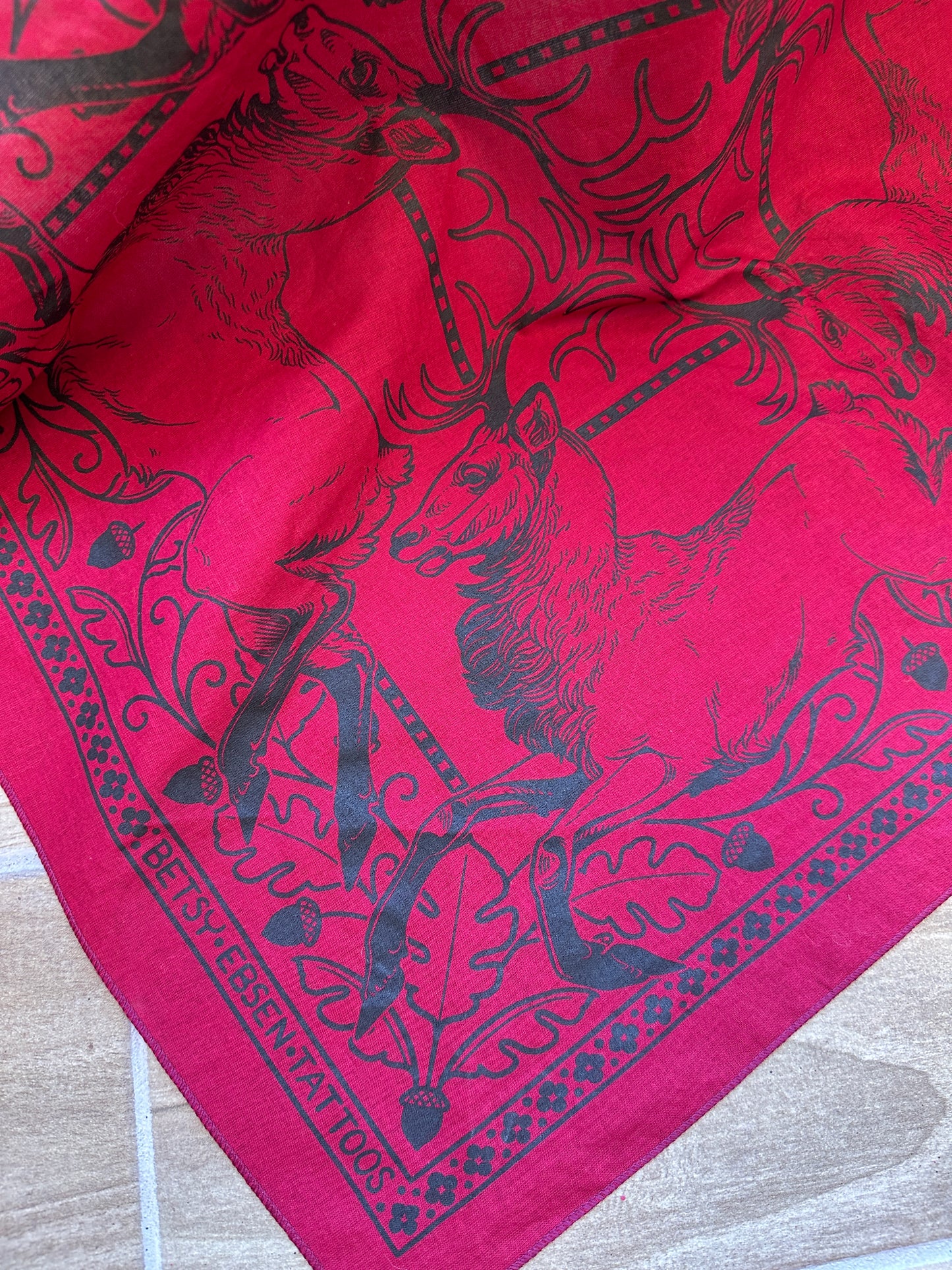 "Dance of the Horned One" Bandana by Betsy Ebsen