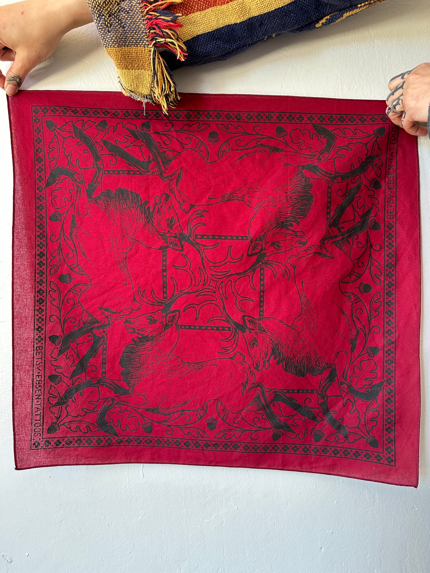 "Dance of the Horned One" Bandana by Betsy Ebsen