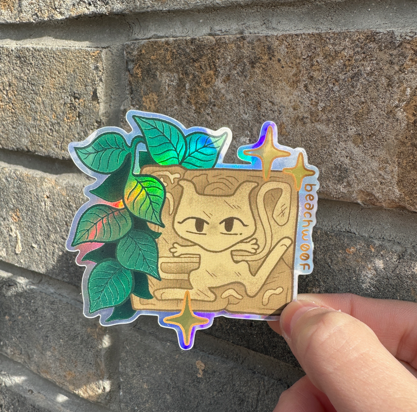 Holo Mew Sticker by Liam Williams