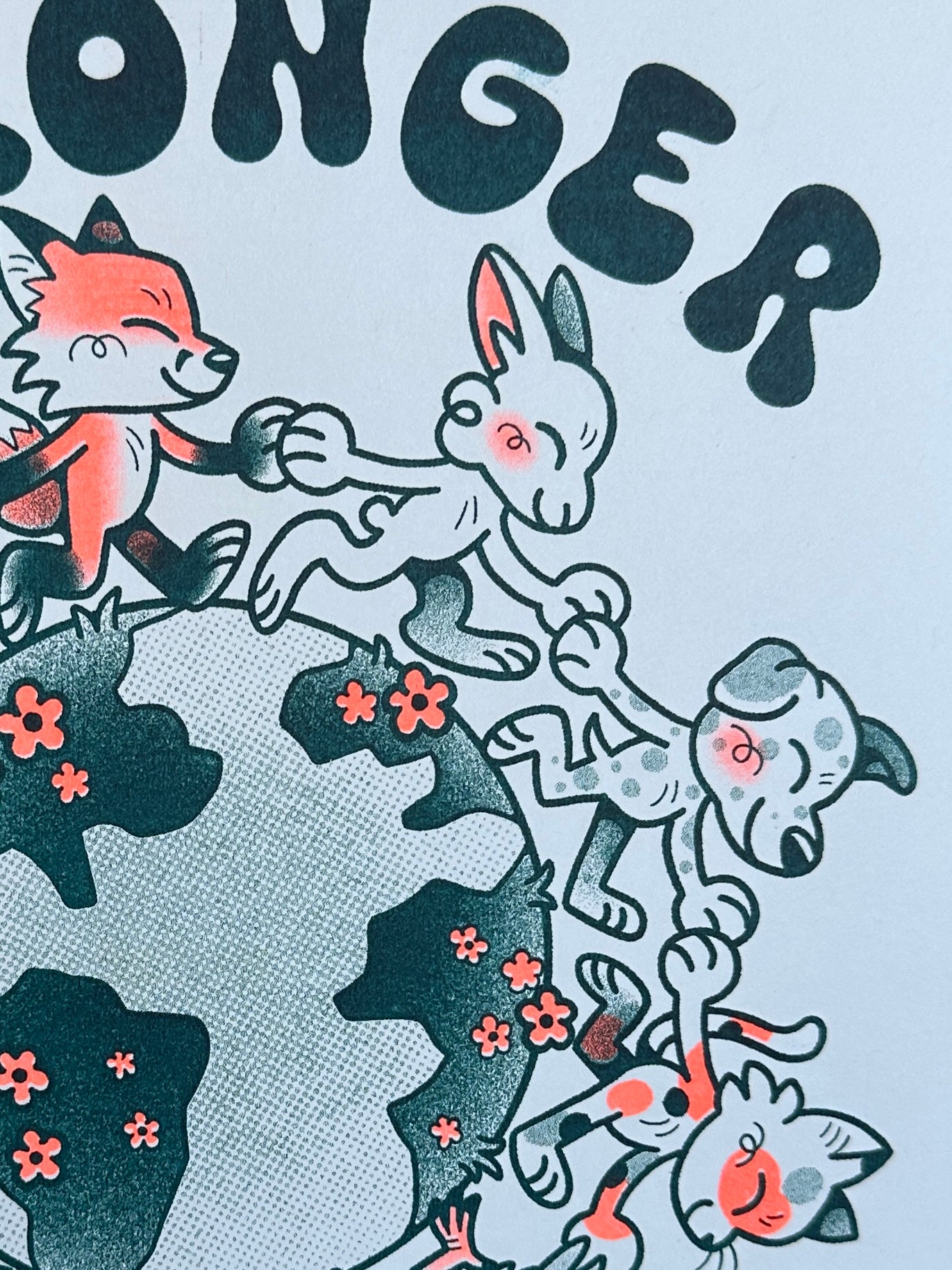 "Stronger Together" Charity Risograph Print by Liam Williams
