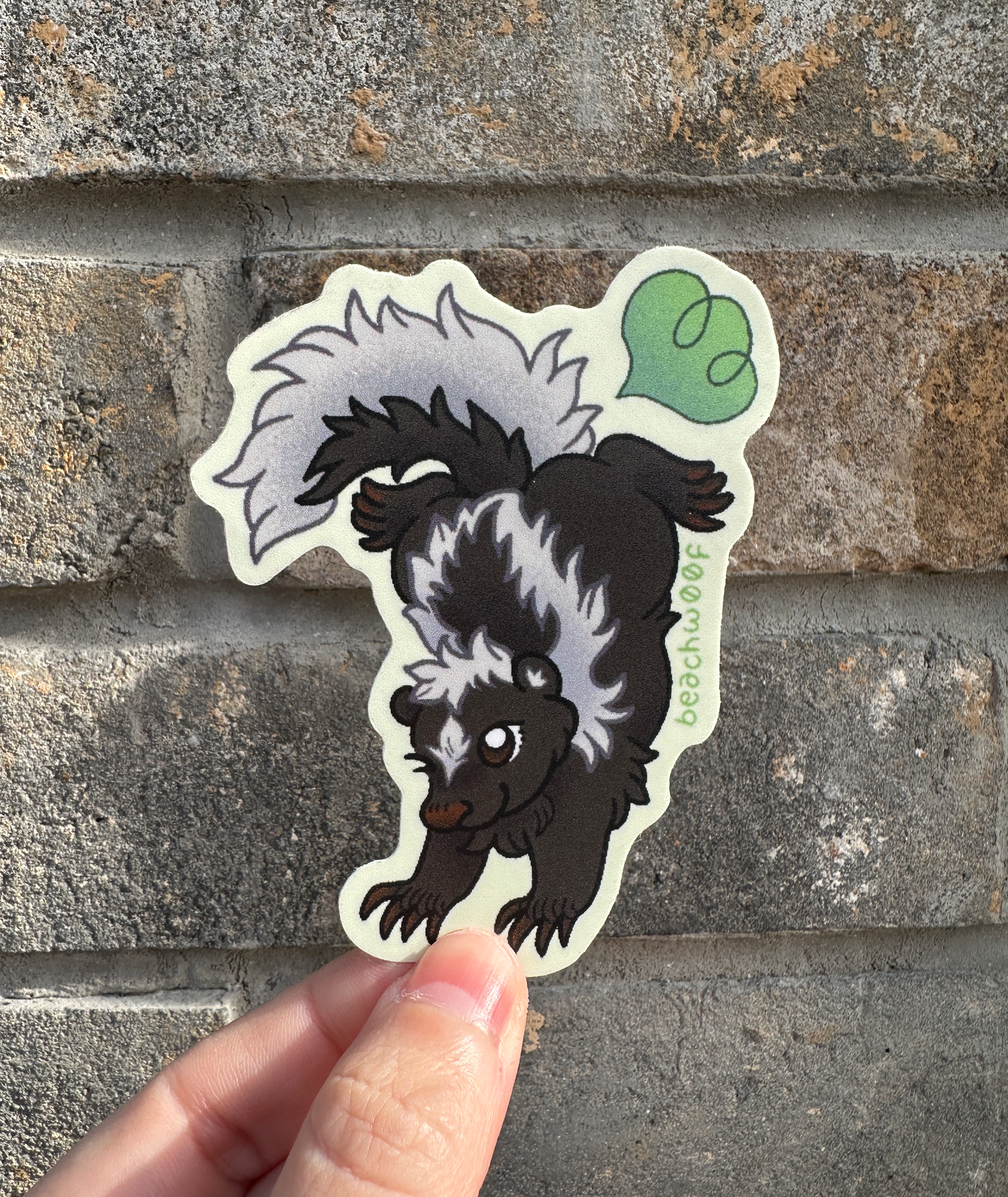 Toot Skunk Sticker by Liam Williams