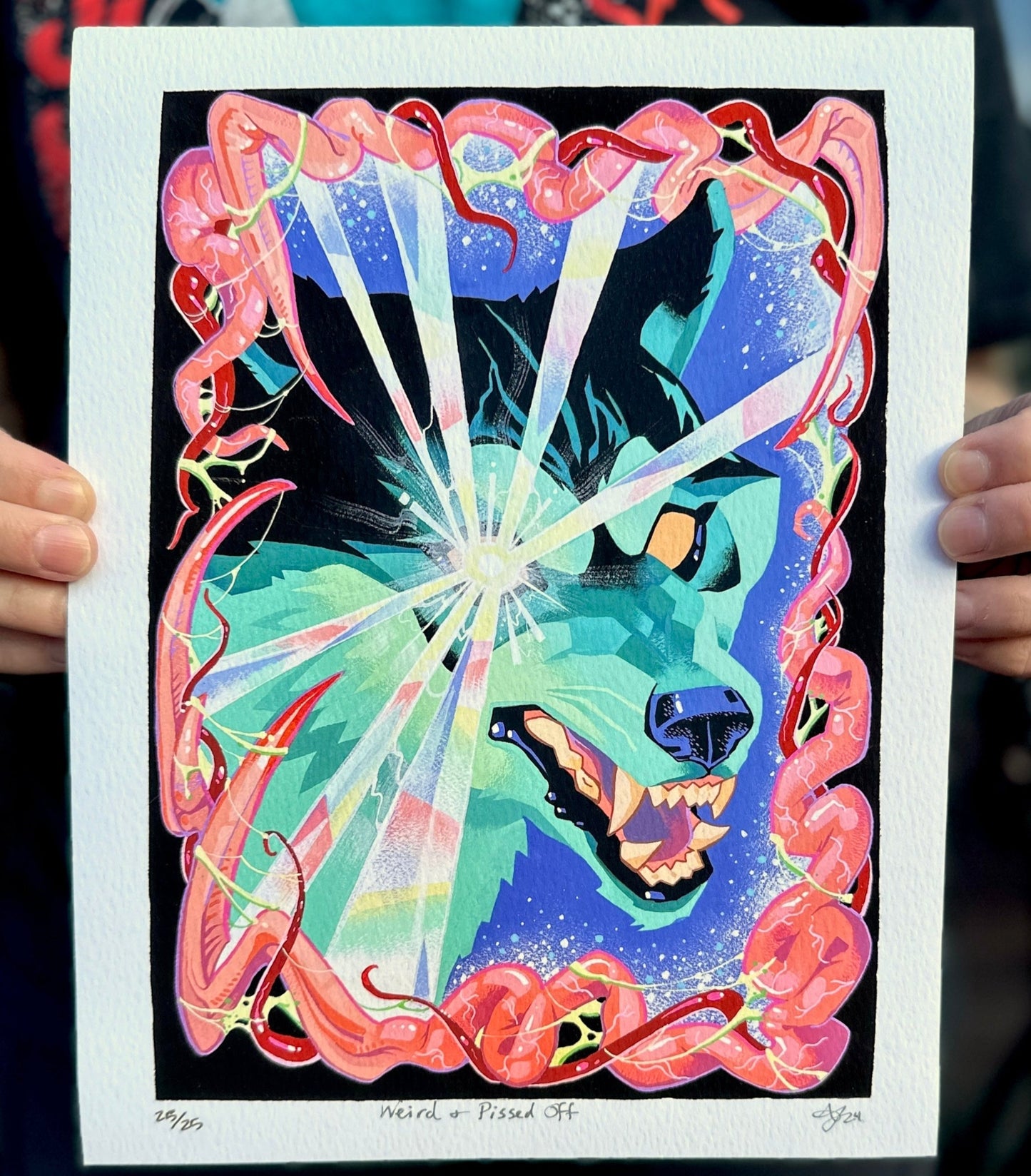 "Weird & Pissed Off" Print by Mandi Johnson