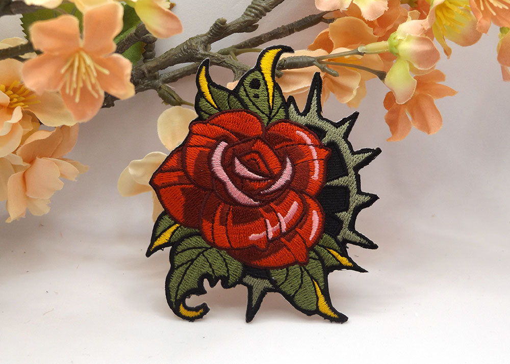 "Rose & Bramble" Iron-on Patch by Kingsley Van Zandt