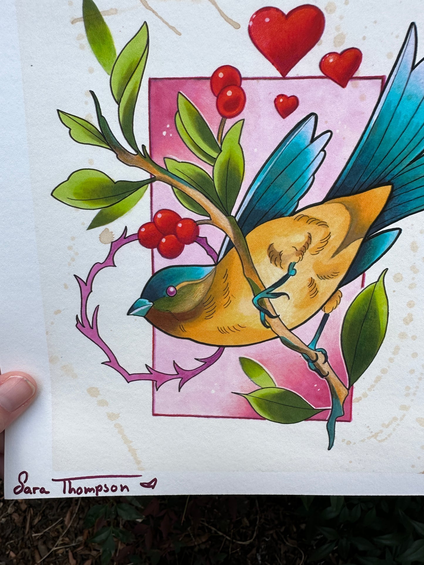 "Lovebird" Print by Sara Stigmata