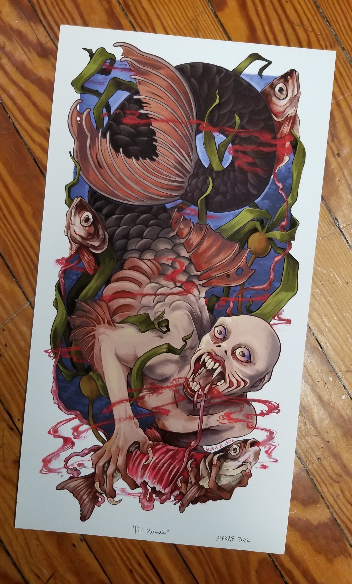 "Fiji Mermaid" Print by Kingsley Van Zandt