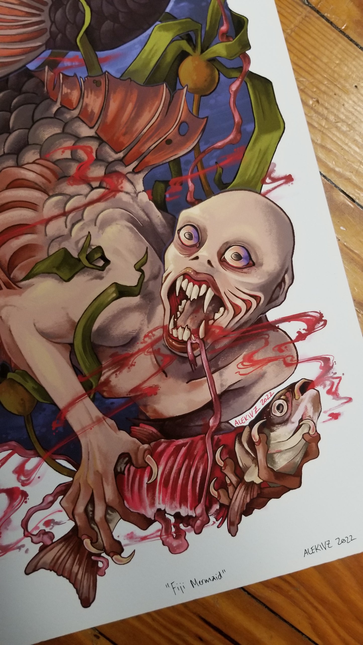 "Fiji Mermaid" Print by Kingsley Van Zandt