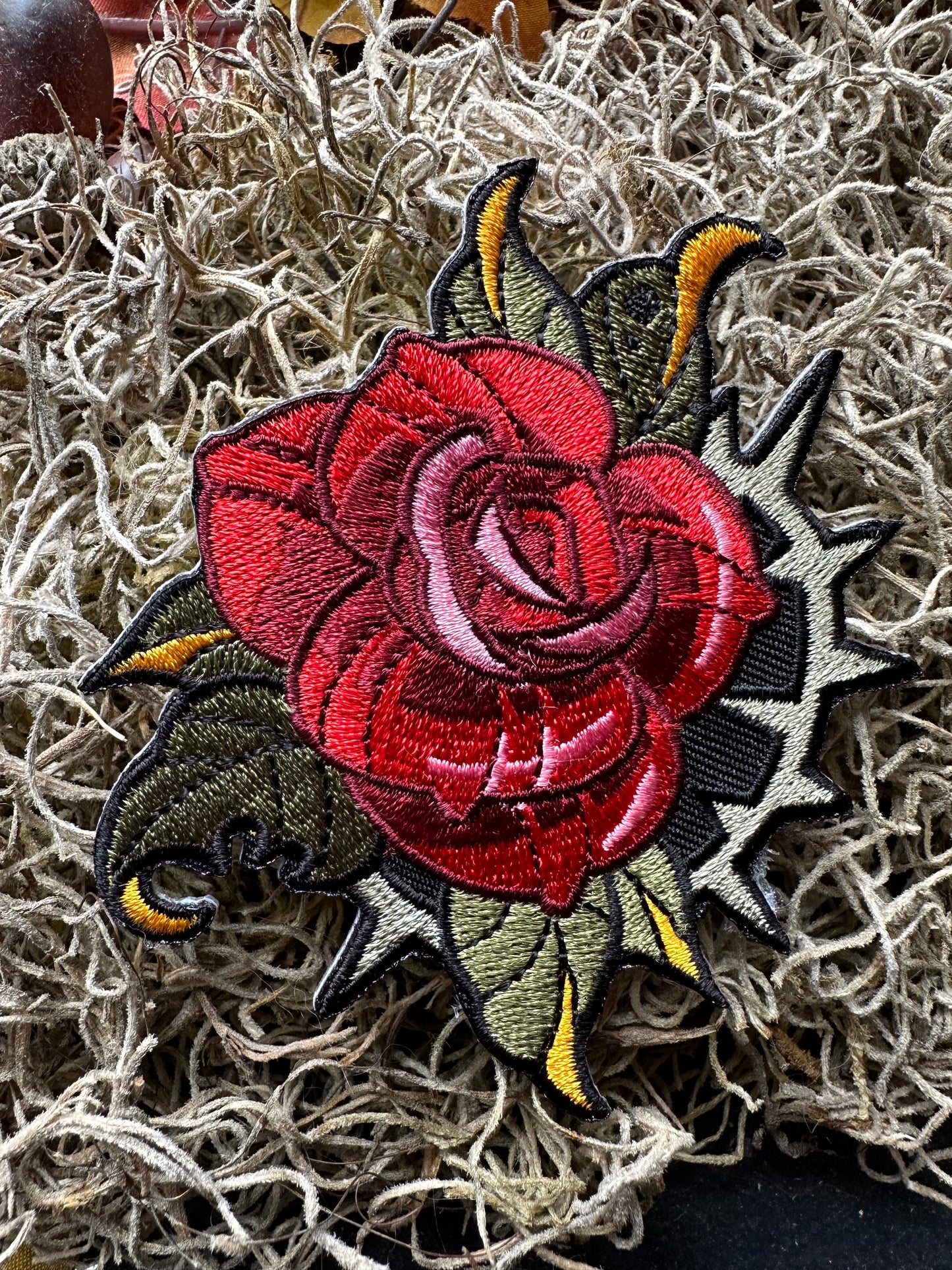 "Rose & Bramble" Iron-on Patch by Kingsley Van Zandt