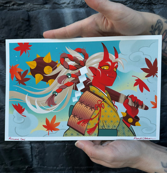 "Autumn Oni" Print by Mandi Johnson