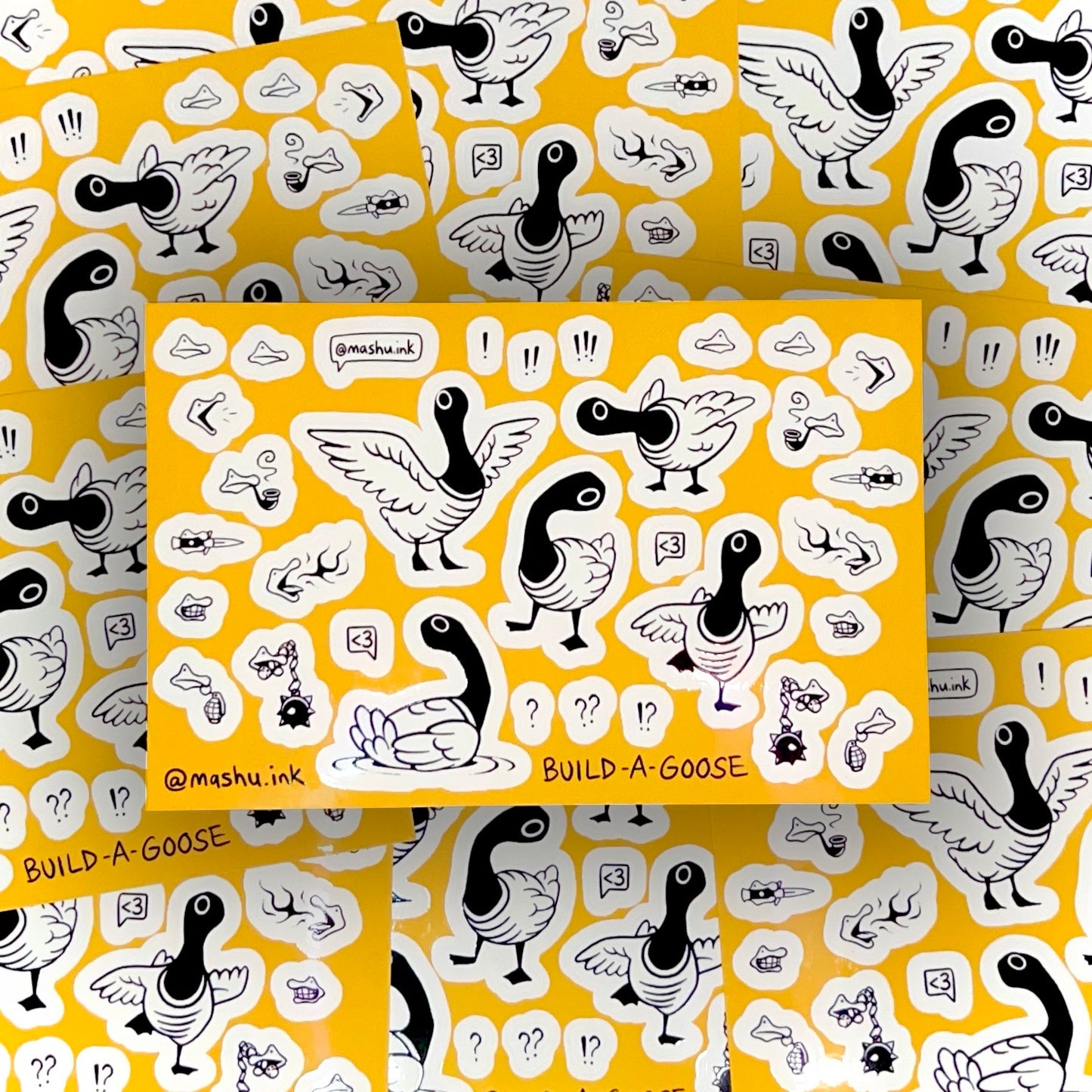 Build-A-Goose Sticker Sheet by Matt Corbin