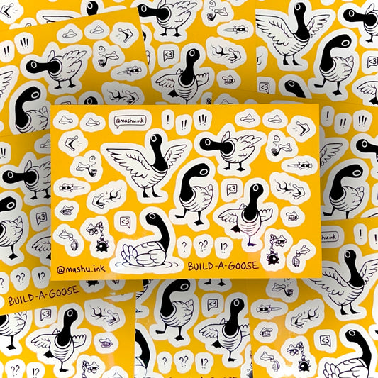 Build-A-Goose Sticker Sheet by Matt Corbin