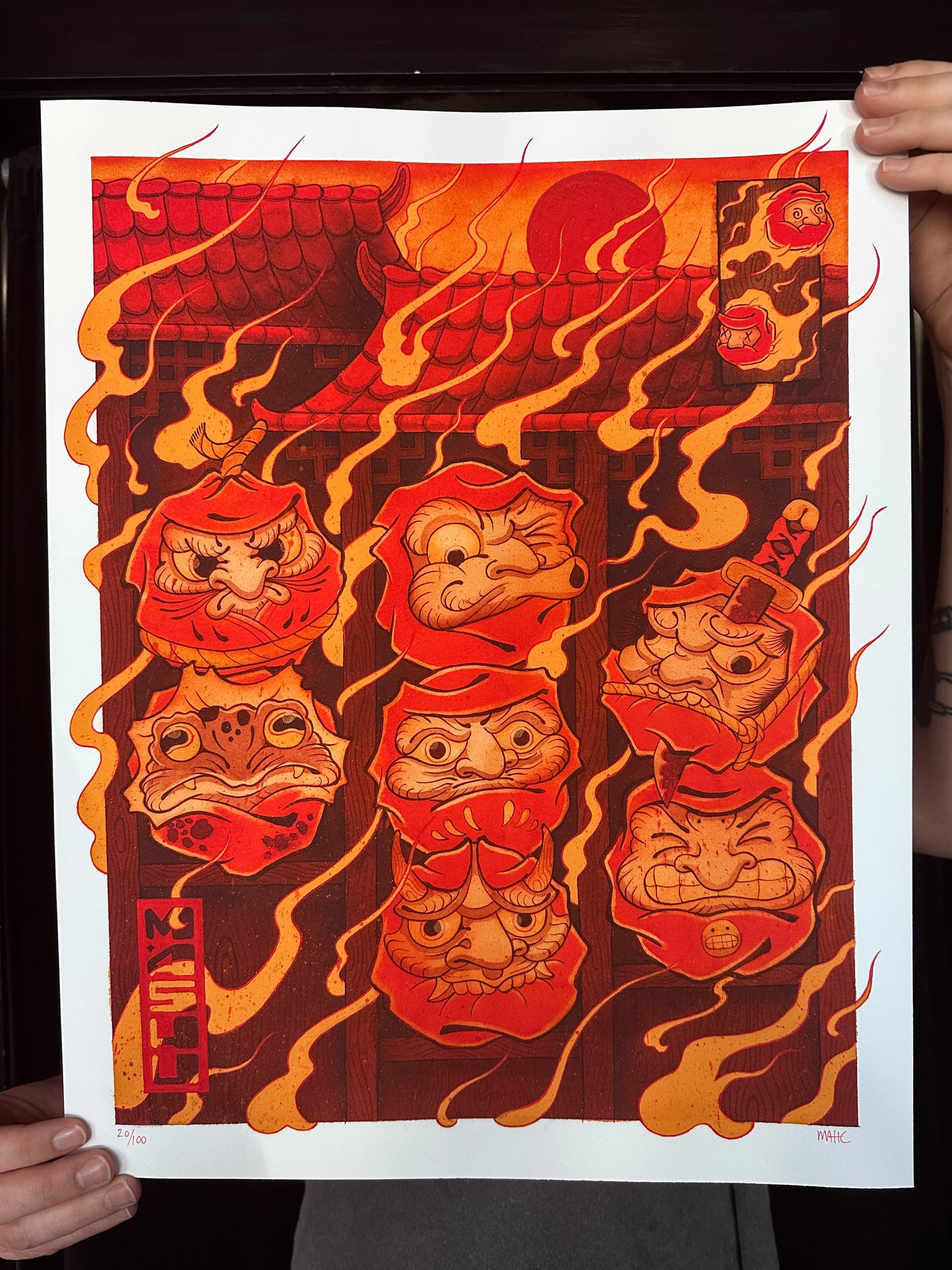 "Daruma Kuyō" Print by Matthew Corbin