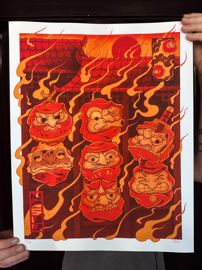 "Daruma Kuyō" Print by Matthew Corbin