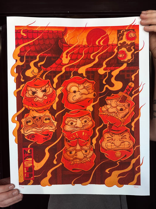 "Daruma Kuyō" Print by Matthew Corbin