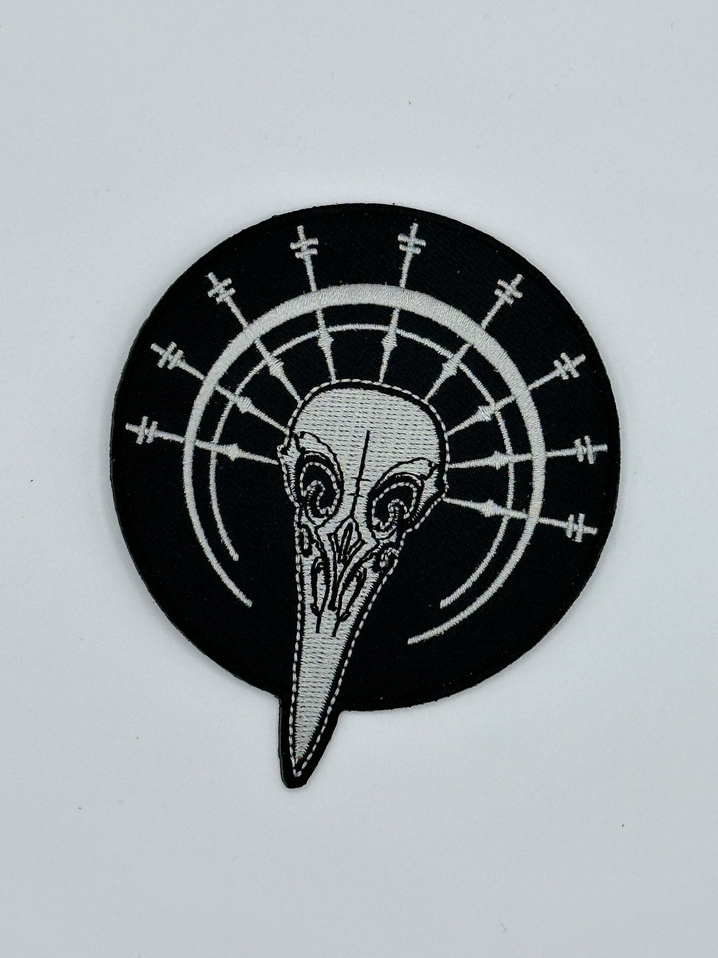 Bird Skull Logo Iron-on Patch