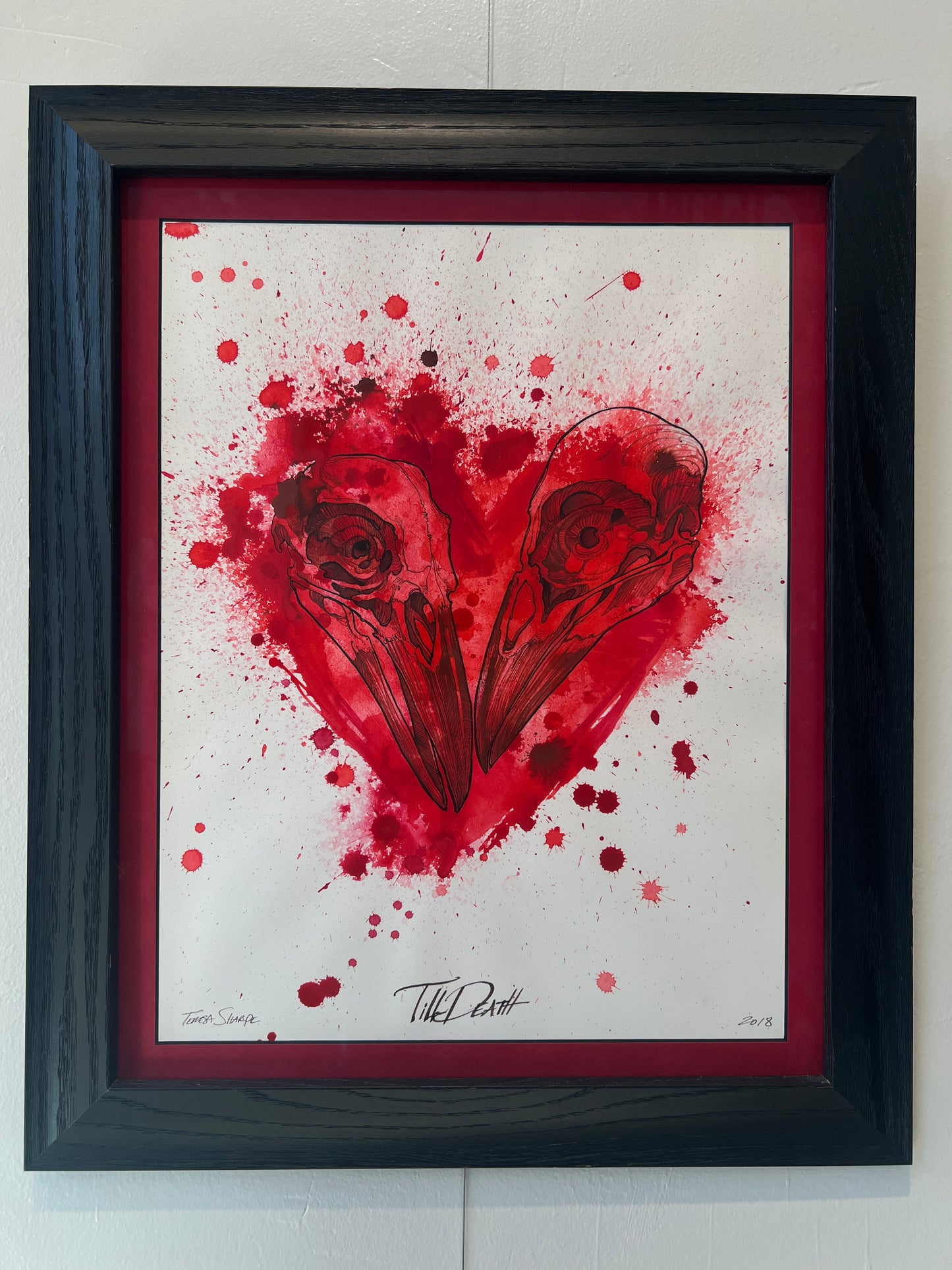 "Til Death" Original Framed Painting by Teresa Sharpe