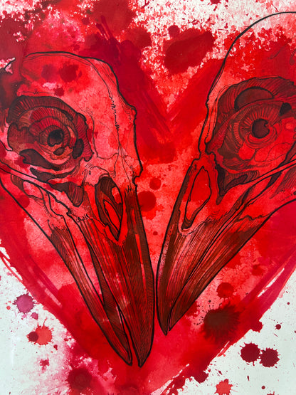 "Til Death" Original Framed Painting by Teresa Sharpe