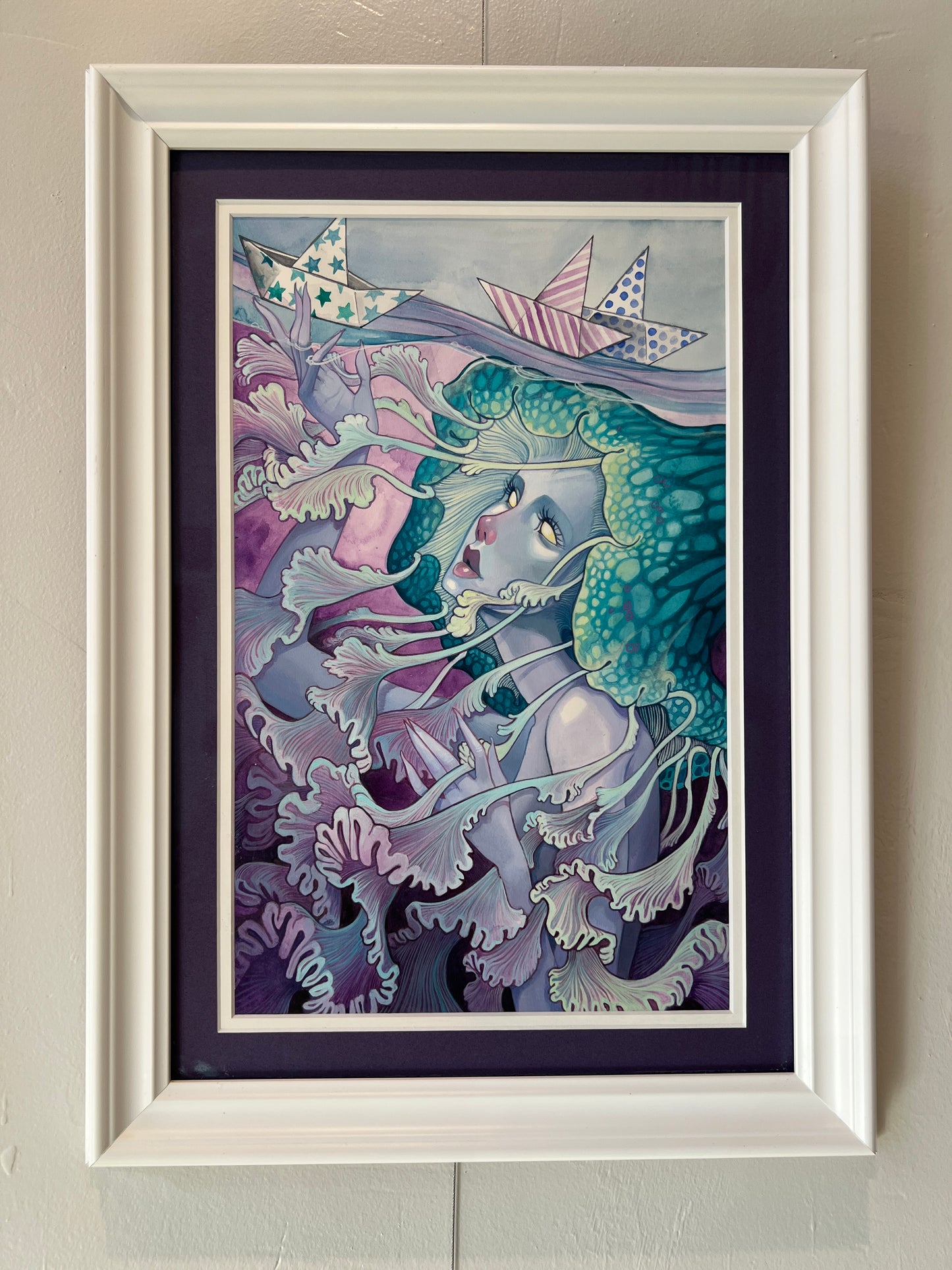 "Aurelia" Original Framed Painting by Teresa Sharpe