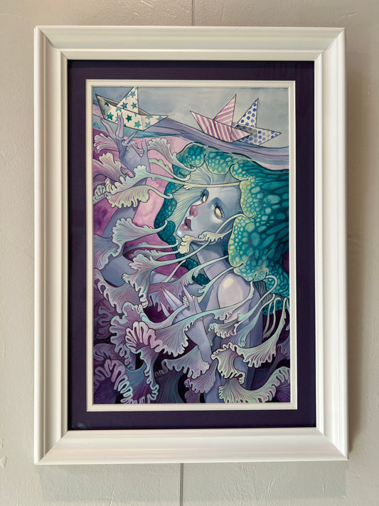 "Aurelia" Original Framed Painting by Teresa Sharpe