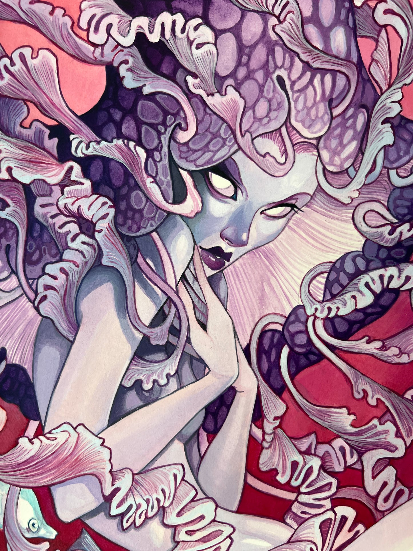 "Aurosa" Original Framed Painting by Teresa Sharpe