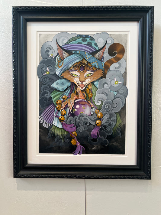 "Manto the Diviner" Framed Original Painting by Teresa Sharpe