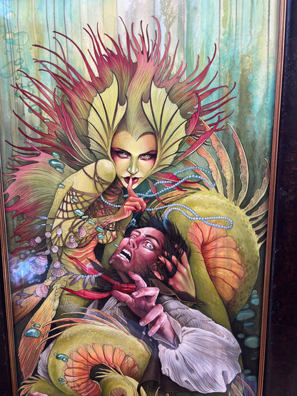 "Undine" Original Framed Painting by Teresa Sharpe