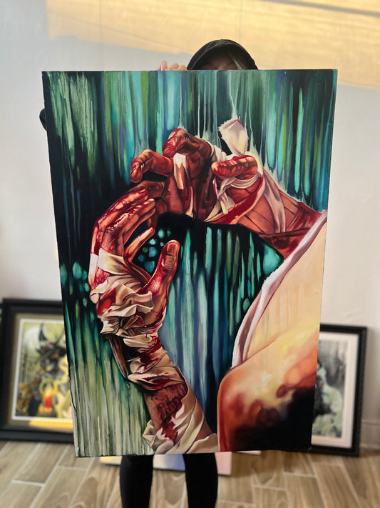 "Anguish" Original Painting by Teresa Sharpe