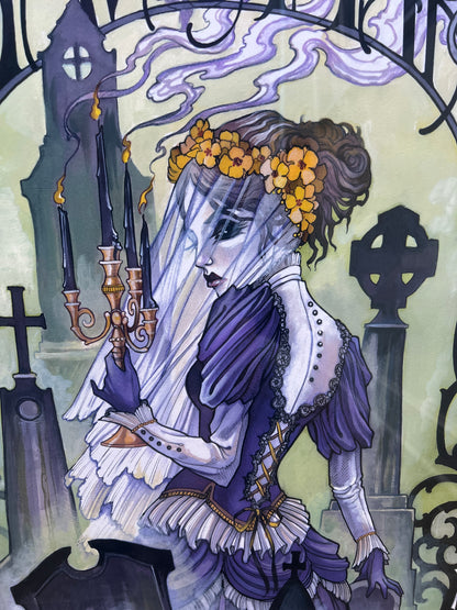 "Ghosts in the Graveyard" Framed Print by Teresa Sharpe